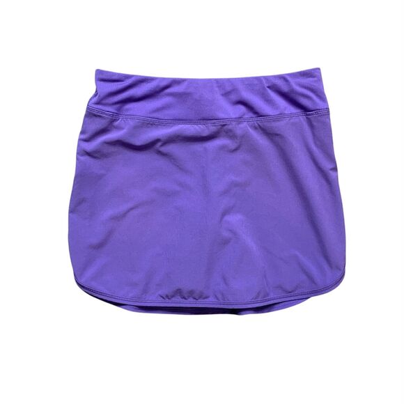 Lucy Skort Women XS Extra Small Purple Navy Reflective Curved Hem Stretch Panel - Picture 1 of 11